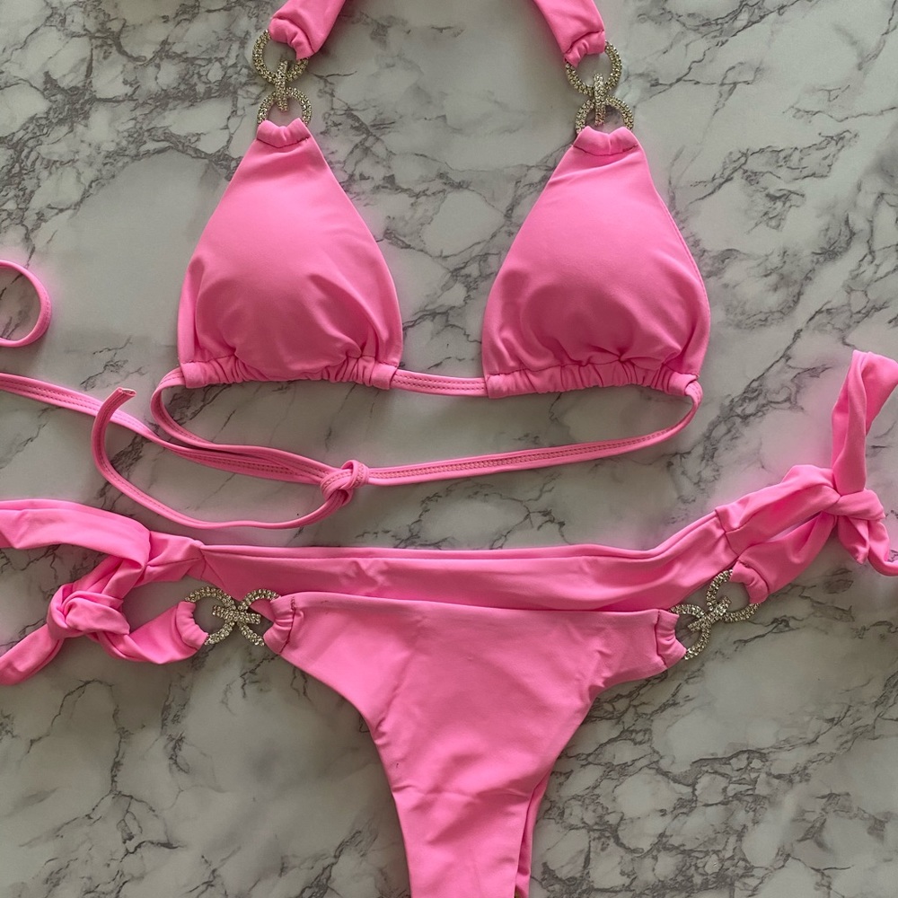 Hot Pink BLING Bikini
